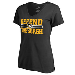 Pittsburgh Penguins Women's Hometown Collection Defend T-Shirt - Black - NHL 2716623
