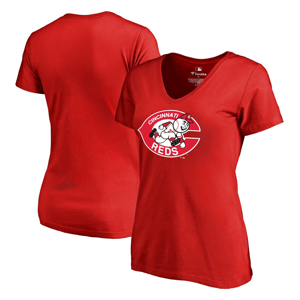 Cincinnati Reds Women's Cooperstown Collection Forbes T-Shirt - Red - MLB on Sale