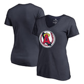 Los Angeles Angels Women's Cooperstown Collection Forbes T-Shirt - Navy - MLB Sale
