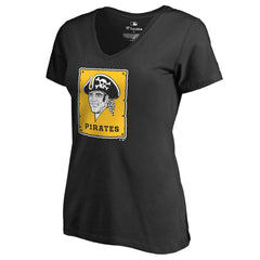 Pittsburgh Pirates Women's Cooperstown Collection Forbes T-Shirt - Black - MLB Lifestyle
