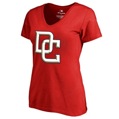 Washington Nationals Women's Cooperstown Collection Forbes T-Shirt - Red - MLB Discount