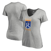 Kansas City Royals Women's Cooperstown Collection Forbes T-Shirt - Ash - MLB Sale