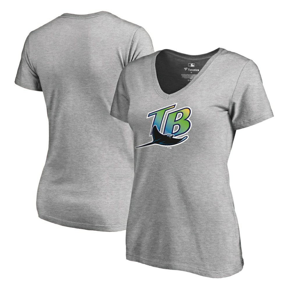 Tampa Bay Rays Women's Cooperstown Collection Forbes T-Shirt - Ash - MLB Lifestyle