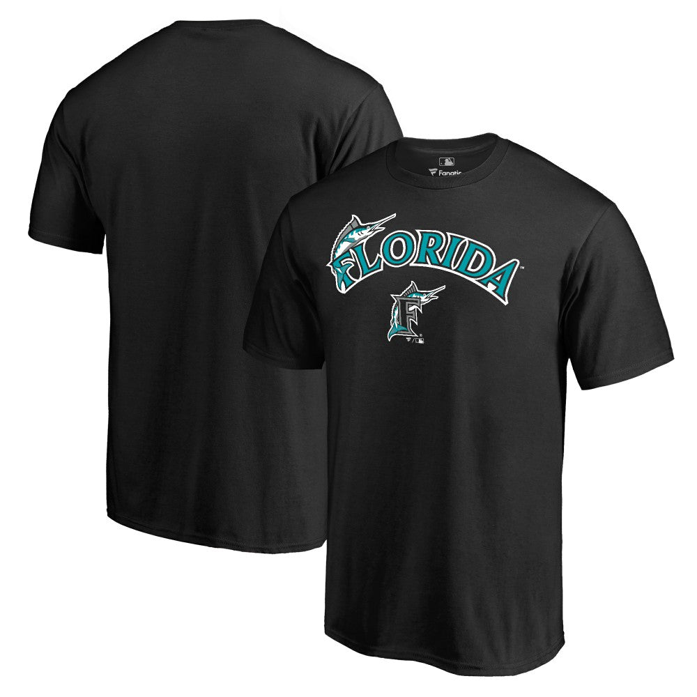 Miami Marlins Cooperstown Collection Wahconah T-Shirt - Black - MLB Discount