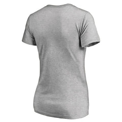 Washington Nationals Women's Core Wahconah V-Neck T-Shirt - Heather Gray - MLB Online