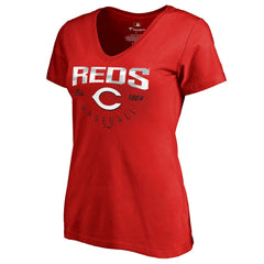 Cincinnati Reds Women's Live For It T-Shirt - Red - MLB Sale