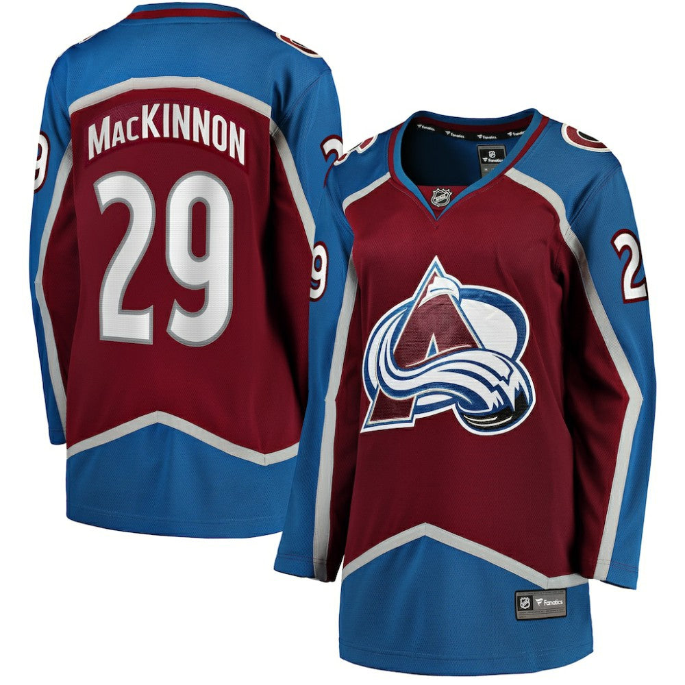 Nathan MacKinnon Colorado Avalanche Fanatics Women's Home Breakaway Jersey - Maroon - NHL 2743052