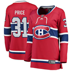 Carey Price Montreal Canadiens Fanatics Women's Home Breakaway Jersey - Red - NHL 2743066