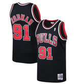 Dennis Rodman Chicago Bulls 1997/98 Hardwood Classics Swingman Jersey for sale Black | Mitchell & Ness Near Me