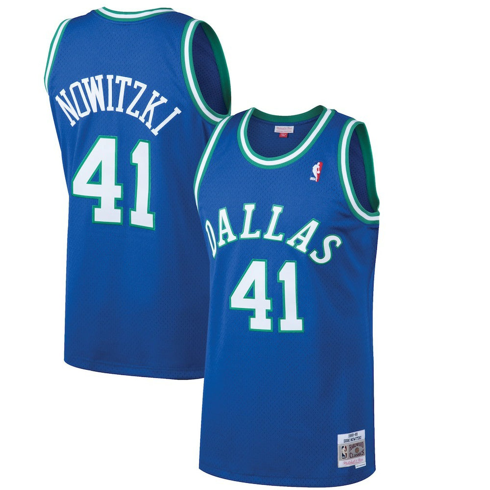 Dirk Nowitzki Dallas Mavericks 1998/99 Hardwood Classics Swingman Jersey for sale Blue | Mitchell & Ness Near Me