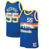 Dikembe Mutombo Denver Nuggets 1991/92 Hardwood Classics Swingman Jersey for sale Blue | Mitchell & Ness online