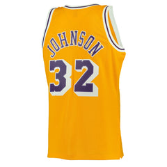 Magic Johnson Los Angeles Lakers 1984/85 Hardwood Classics Swingman Jersey Gold | Mitchell & Ness US