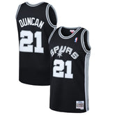 Tim Duncan San Antonio Spurs 1998/99 Hardwood Classics Swingman Jersey Black | Mitchell & Ness US