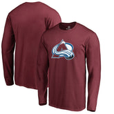 Colorado Avalanche Primary Logo 2 Long Sleeve T-Shirt - Maroon - NHL 2770442