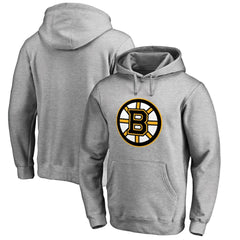Boston Bruins Primary Logo Pullover Hoodie II - Heather Gray - NHL 2770644