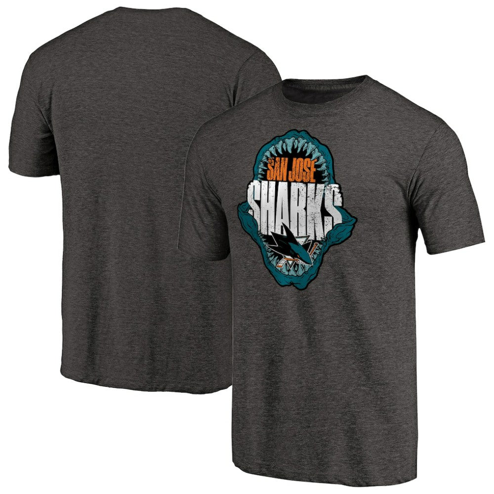 San Jose Sharks Hometown Collection Chomp Tri-Blend T-Shirt - Black - NHL 2780752