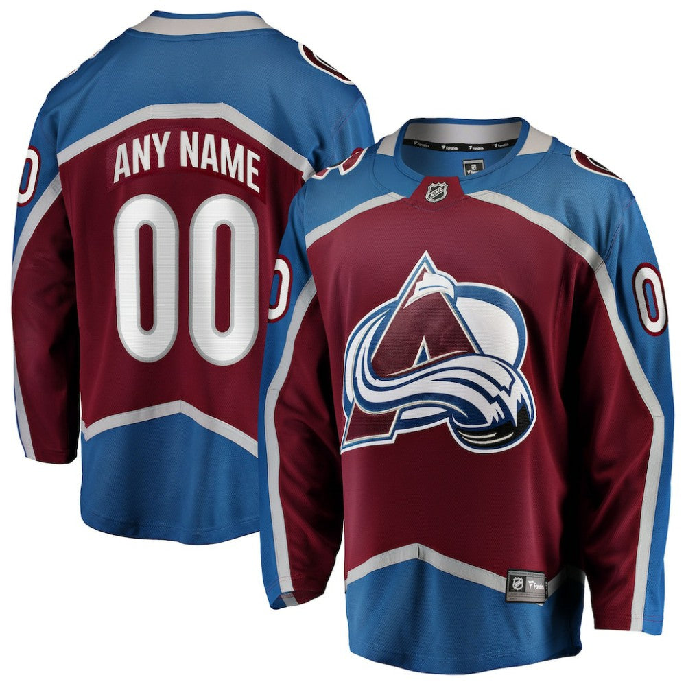Colorado Avalanche Fanatics Home Breakaway Custom Jersey - Maroon - NHL 2791494