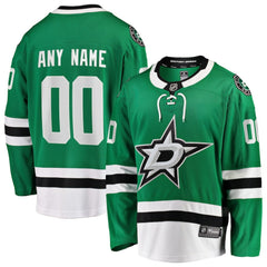 Dallas Stars Fanatics Home Breakaway Custom Jersey - Green - NHL 2791496
