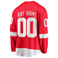 Detroit Red Wings Fanatics Home Breakaway Custom Jersey - Red - NHL 2791497
