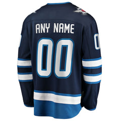 Winnipeg Jets Fanatics Home Breakaway Custom Jersey - Blue - NHL 2791517