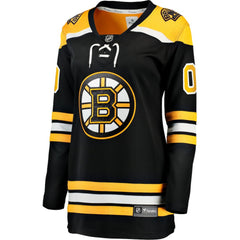 Boston Bruins Fanatics Women's Home Breakaway Custom Jersey - Black - NHL 2793365