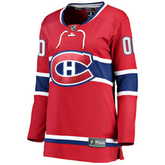 Montreal Canadiens Fanatics Women's Home Breakaway Custom Jersey - Red - NHL 2793377