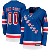 New York Rangers Fanatics Women's Home Breakaway Custom Jersey - Blue - NHL 2793380