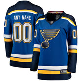 St. Louis Blues Fanatics Women's Home Breakaway Custom Jersey - Blue - NHL 2793383