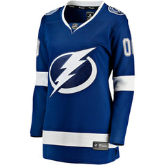 Tampa Bay Lightning Fanatics Women's Home Breakaway Custom Jersey - Blue - NHL 2793384