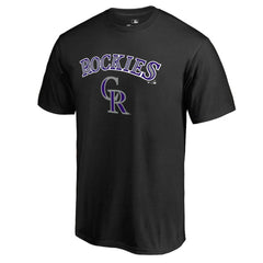 Colorado Rockies Team Lockup T-Shirt - Black - MLB Lifestyle