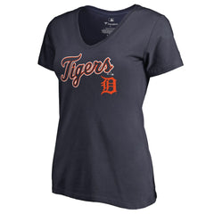 Detroit Tigers Women's Team Lockup T-Shirt - Navy - MLB Online
