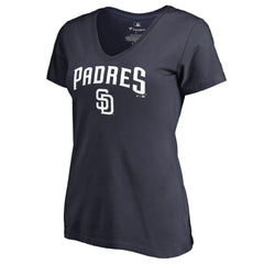 San Diego Padres Women's Team Lockup T-Shirt - Navy - MLB Online