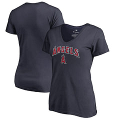 Los Angeles Angels Women's Team Lockup T-Shirt - Navy - MLB Online