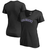 Colorado Rockies Women's Team Wordmark T-Shirt - Black - MLB Lifestyle
