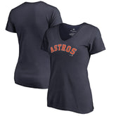 Houston Astros Women's Team Wordmark T-Shirt - Navy - MLB Lifestyle