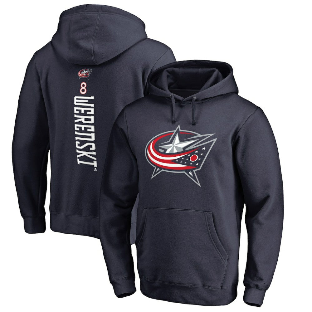 Zach Werenski Columbus Blue Jackets Backer Pullover Hoodie - Navy - NHL 2797336
