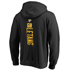 Kris Letang Pittsburgh Penguins Backer Pullover Hoodie - Black - NHL 2797344
