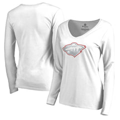 Minnesota Wild Women's White Out Long Sleeve T-Shirt - White - NHL 2799843