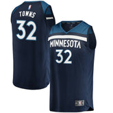 Karl-Anthony Towns Minnesota Timberwolves Fast Break Replica Jersey Navy Icon Edition | Fanatics discount