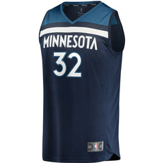Karl-Anthony Towns Minnesota Timberwolves Fast Break Replica Jersey Navy Icon Edition | Fanatics discount