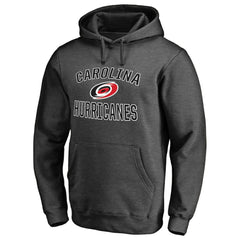 Carolina Hurricanes Victory Arch Team Fitted Pullover Hoodie - Heather Charcoal - NHL 2829778
