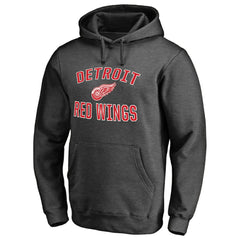 Detroit Red Wings Victory Arch Team Fitted Pullover Hoodie - Heather Charcoal - NHL 2829783