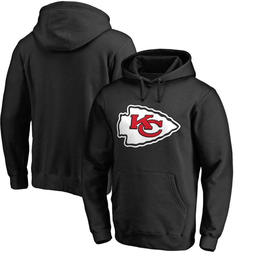 Kansas City Chiefs Primary Logo II Pullover Hoodie Black