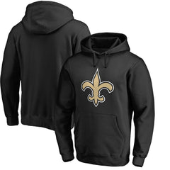 New Orleans Saints Primary Logo Pullover Hoodie Black
