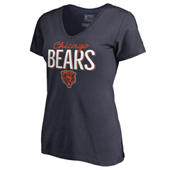 Chicago Bears Women's Nostalgia T-Shirt Navy