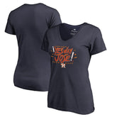 Jose Altuve Houston Astros Women's Player Hometown Collection V-Neck Yes Way Jose T-Shirt - Navy - MLB Sale