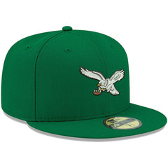 Philadelphia Eagles New Era Omaha Throwback 59FIFTY Fitted Hat Kelly Green