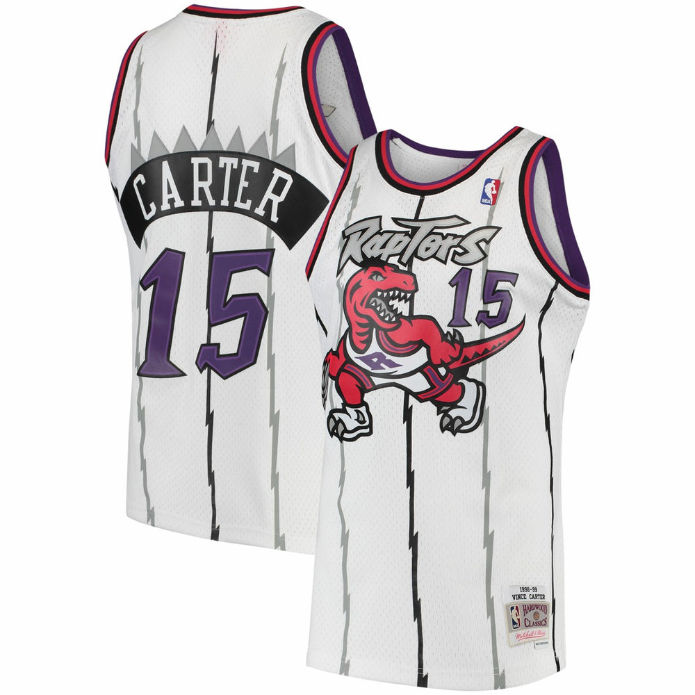 Vince Carter Toronto Raptors 1998/99 Hardwood Classics Swingman Jersey White | Mitchell & Ness Lifestyle