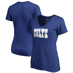 Indianapolis Colts Women's Wordmark V-Neck T-Shirt Royal