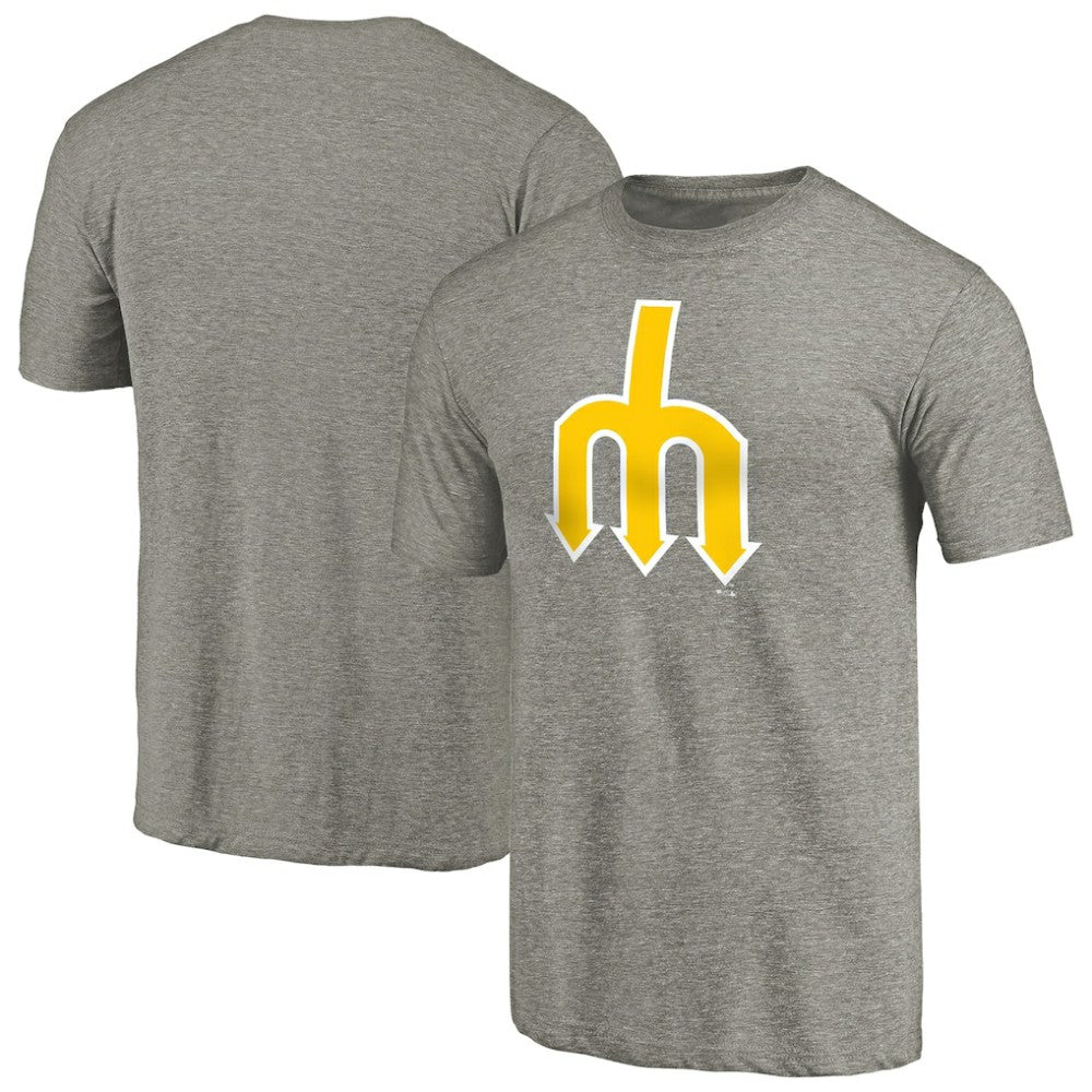 Seattle Mariners Cooperstown Collection Forbes Tri-Blend T-Shirt - Ash - MLB Discount